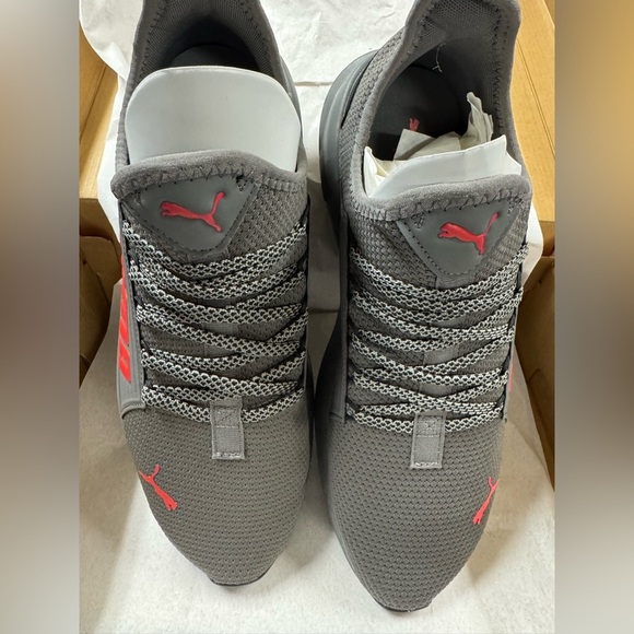 Puma Softride Premier Men’s Slip On Sneaker. Castlerock High Risk Red, Size 11. - Picture 2 of 9